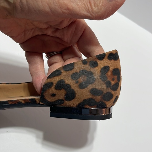 Jessica Simpson leopard pattern ballet flats with silver accent on heel Size 7.5 - Picture 6 of 7